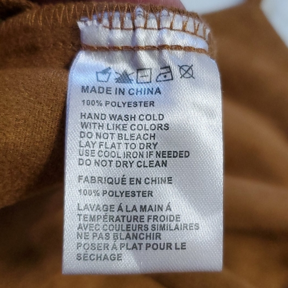 "HOLOGRAM" TAN FAUX SUEDE ROMPER! - Picture 6 of 6